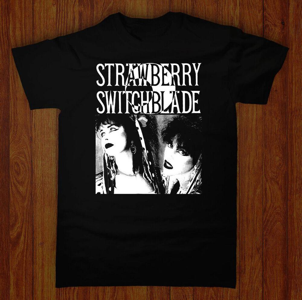 NEW Strawberry Switchblade Men T-shirt Black Unisex S to 5XL Unisex T-Shirt S