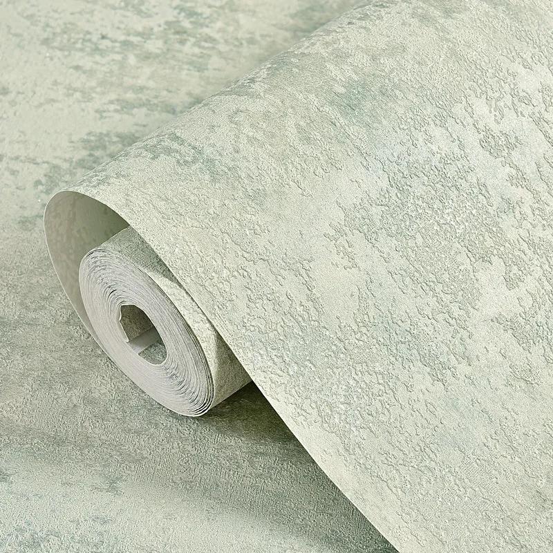 3D Modern Simple Pure Plain Non Woven Wallpaper Bedroom Living Room TV Background Wallpaper Thickened