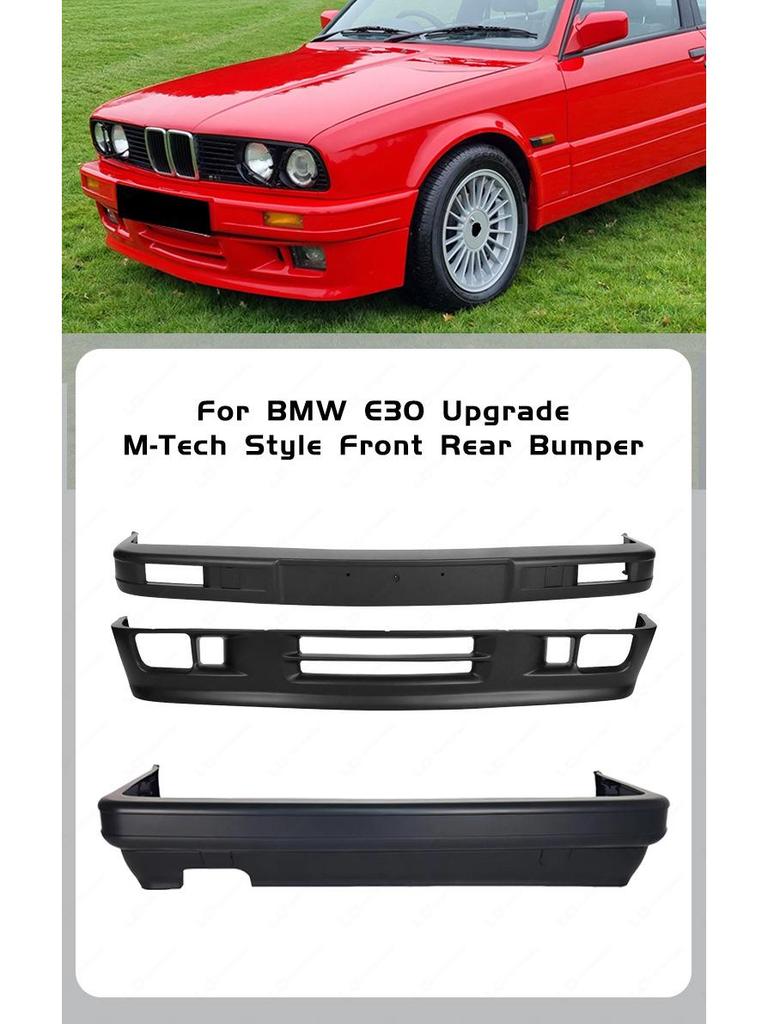 BMW 3 Series E30 MT Sport PP Front & Rear Bumper Kit Upgrade