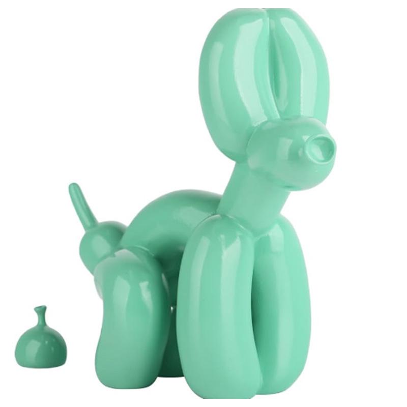 

Shiny Balloon Dog Poop Art Statue: Cute Animal Sculpture for Home Decor