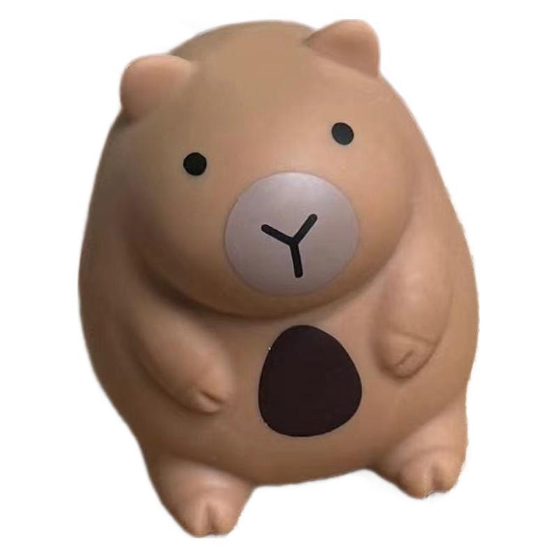 Cute Capibara Squeeze Toys Little Chubby Capybara Slow Rebound Release Squeeze Toy Kapibara Stress-relieving Mini Fidget Toys