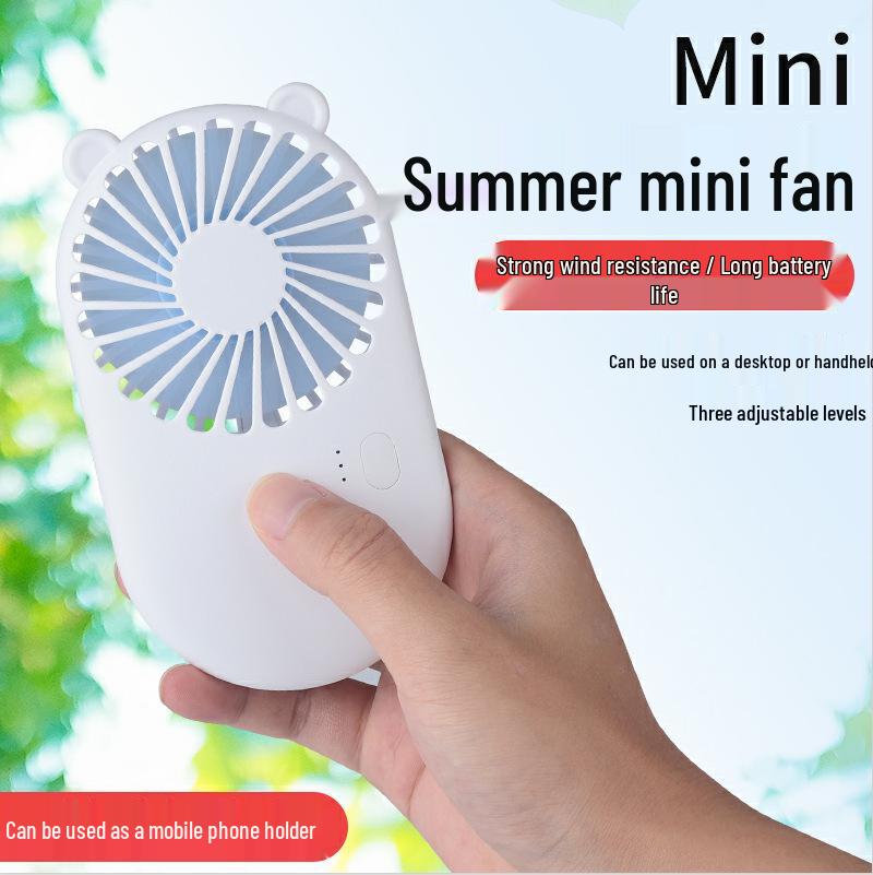 Portable Mini Handheld Fan with Stand and USB Charging