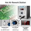 858D Soldering Station with Hot Air Gun and 3 Nozzles Digital LCD Display 700W Soldering Iron Kit