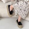 Fashion Retro Lightweight Thick-soled Heightening Shallow-mouth Single Shoes Women's 2025 New Summer One-pedal Versatile Mary Jane Shoes