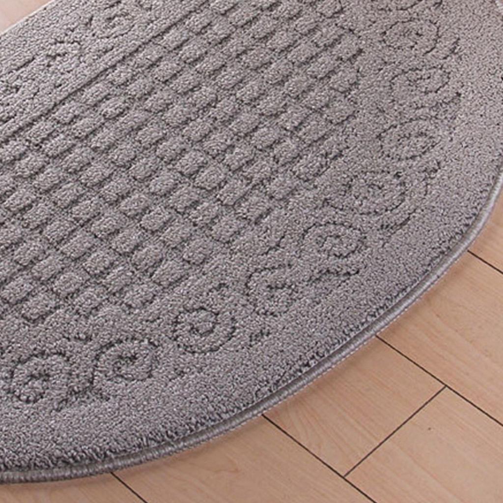 Half Circle Doormat Semicircle Floor Mat Dust Trap Polyester Fiber Strong Absorption Anti Slip for