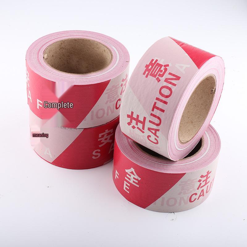 PE 140m Red and White Warning Tape for Construction and Guardrails