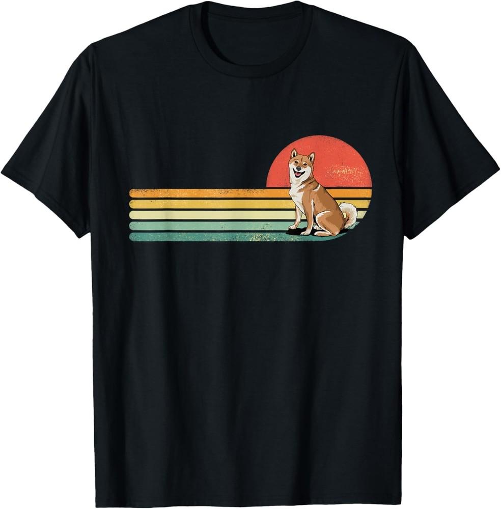 Retro Vintage Shiba Inu Dog Lover Shiba Mom Dad Pet Lover T-Shirt Unisex T-Shirt M