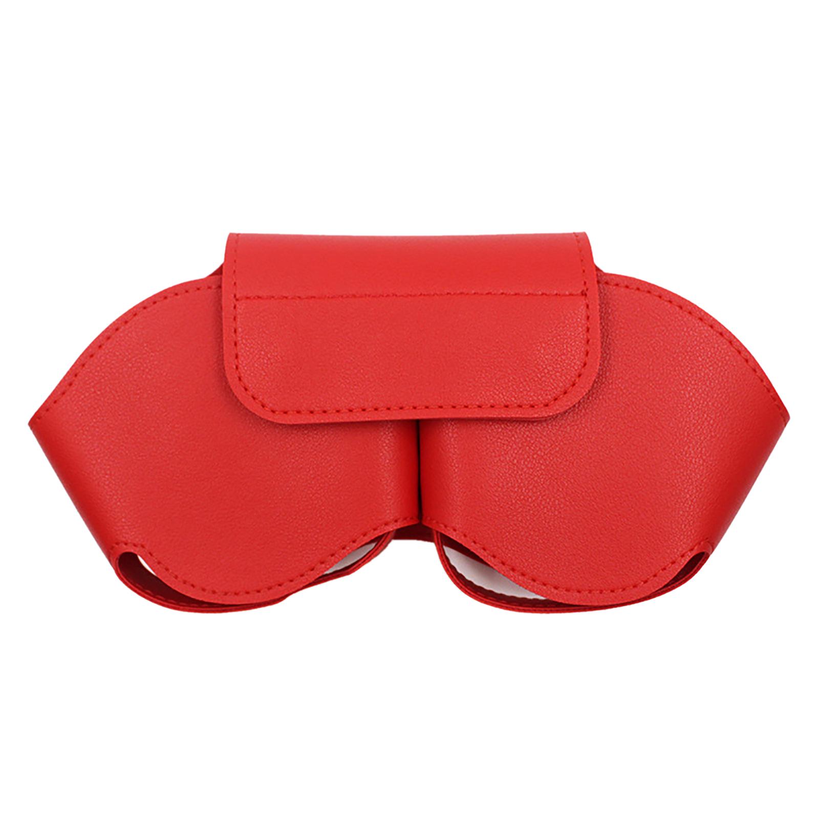 

Для беспроводных наушников чехол портативный дорожный чехол защитный чехол кожаный пыленепроницаемый чехол для наушников сумка красный