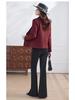 Women’s White Color Block Short Suit Jacket - Fashionable Petite Spring/Autumn Top