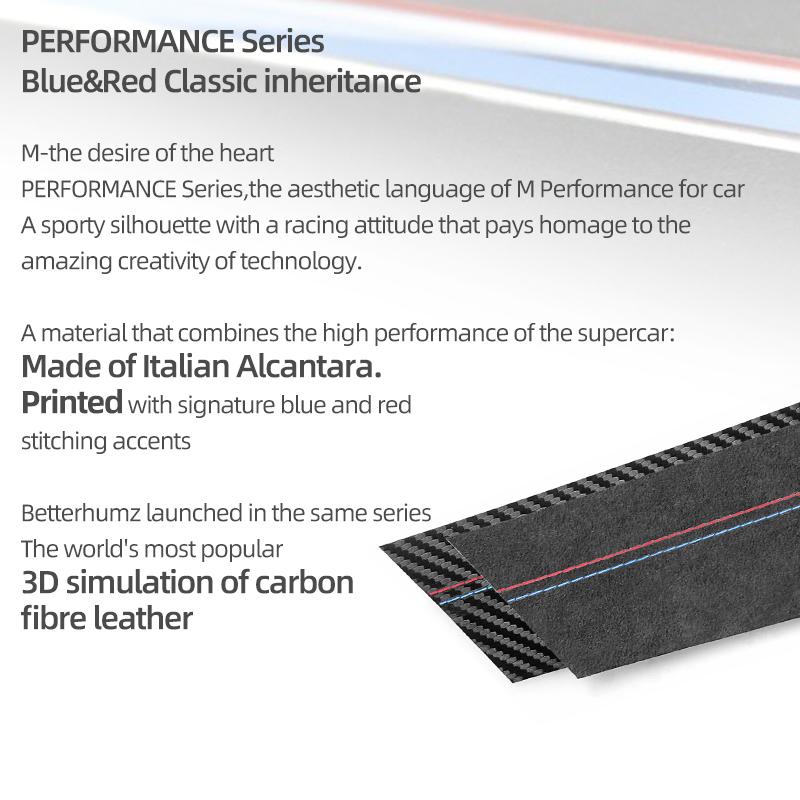 For BMW X1 E84 2010-2014 Made of Alcantara Dashboard Panel trument Trim Cover M Performance Sticker Car Interior Accessories