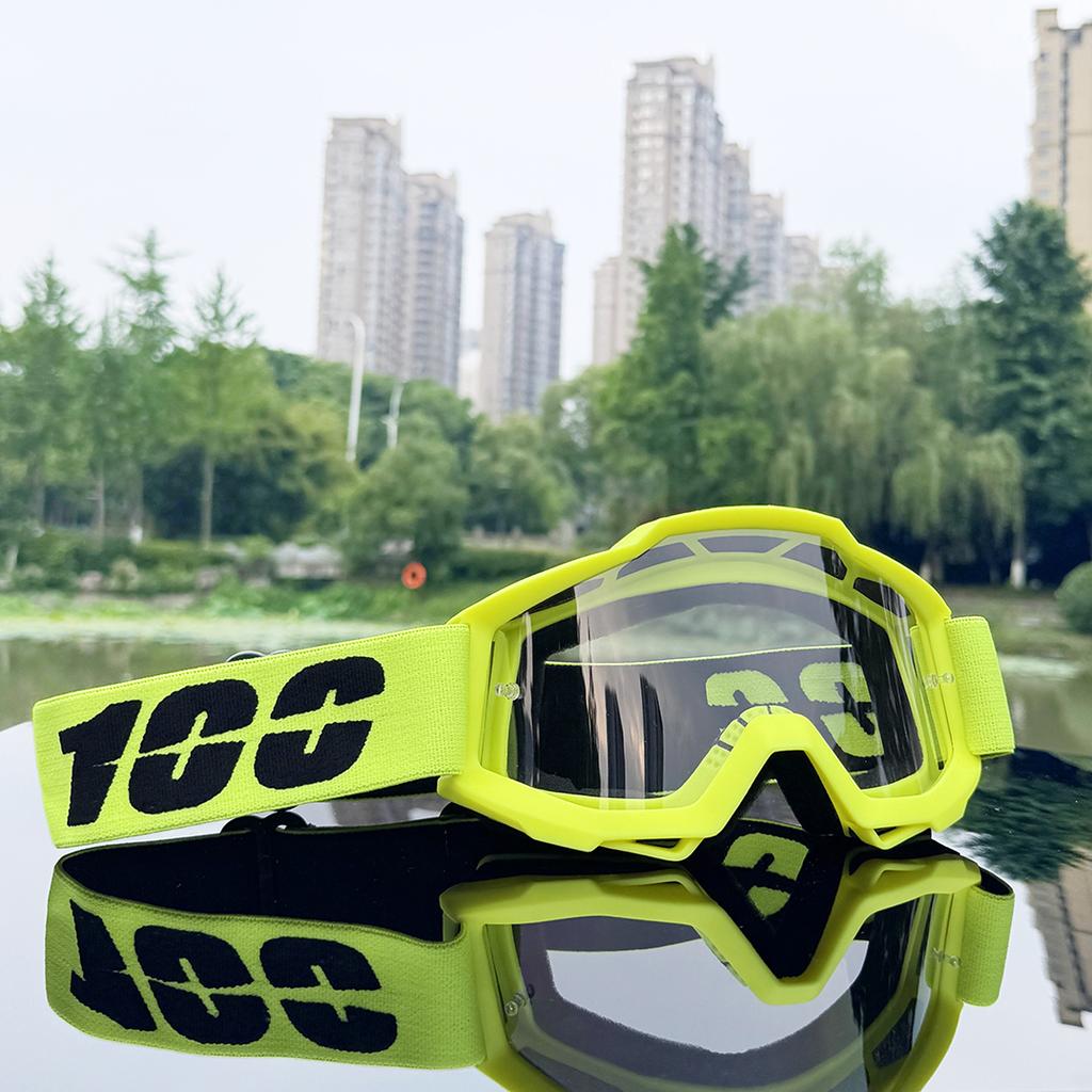 Newest 100 Motorcycle Goggles For Men Motocross Sunglasses Safety Protective MX Night Vision Helmet Goggles Driving Glasses