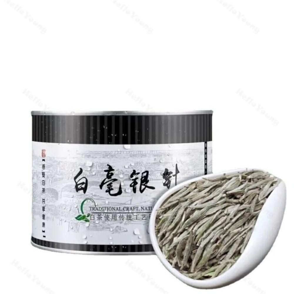 50g Natural Premium Silver Needle White Tea Herbal Energy Tea for Men Women Gift Pack 01