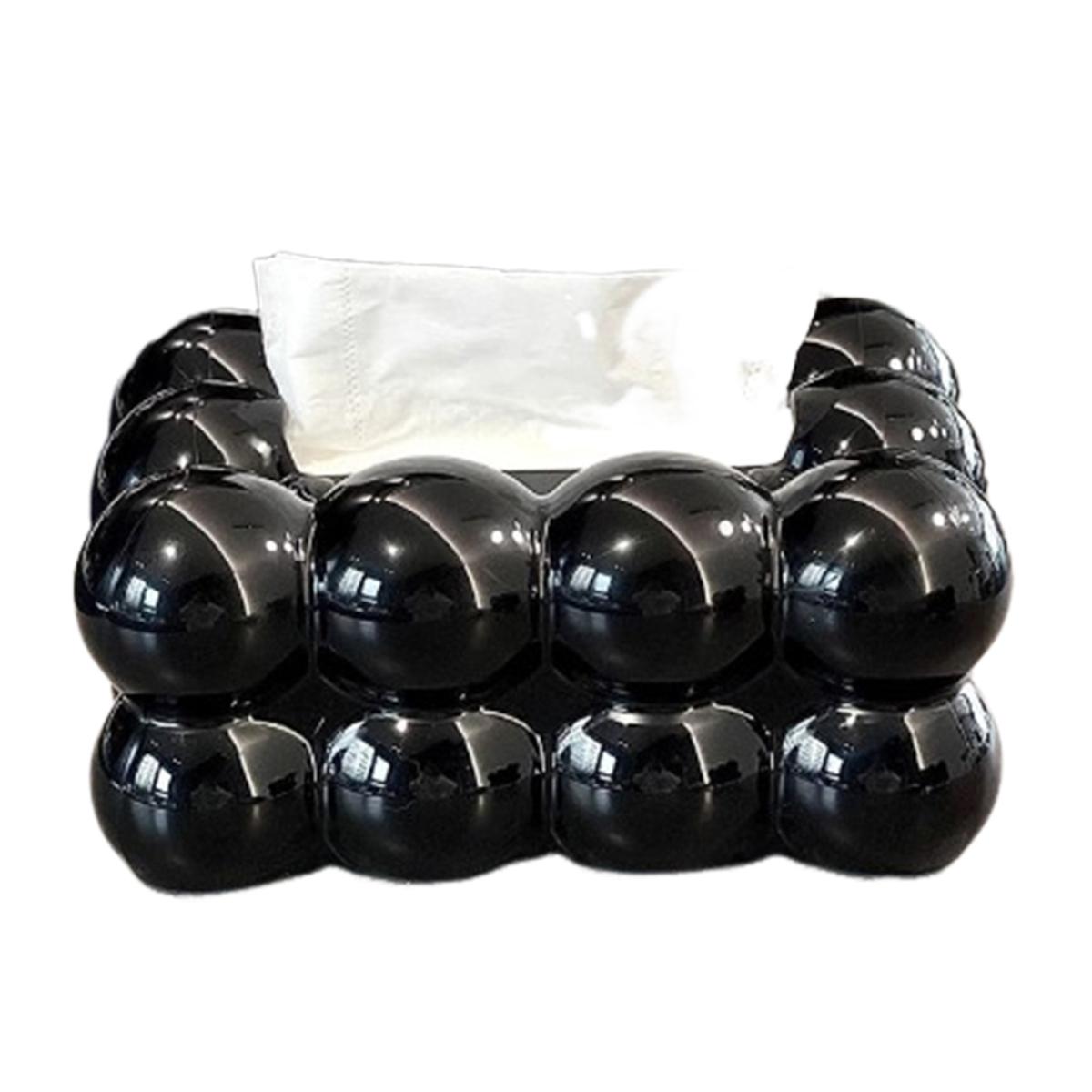 

Коробка для салфеток для кухни, держатель для салфеток большой емкости, креативная форма, дизайн в виде облака, органайзер для бумаги, настольное украшение чёрный