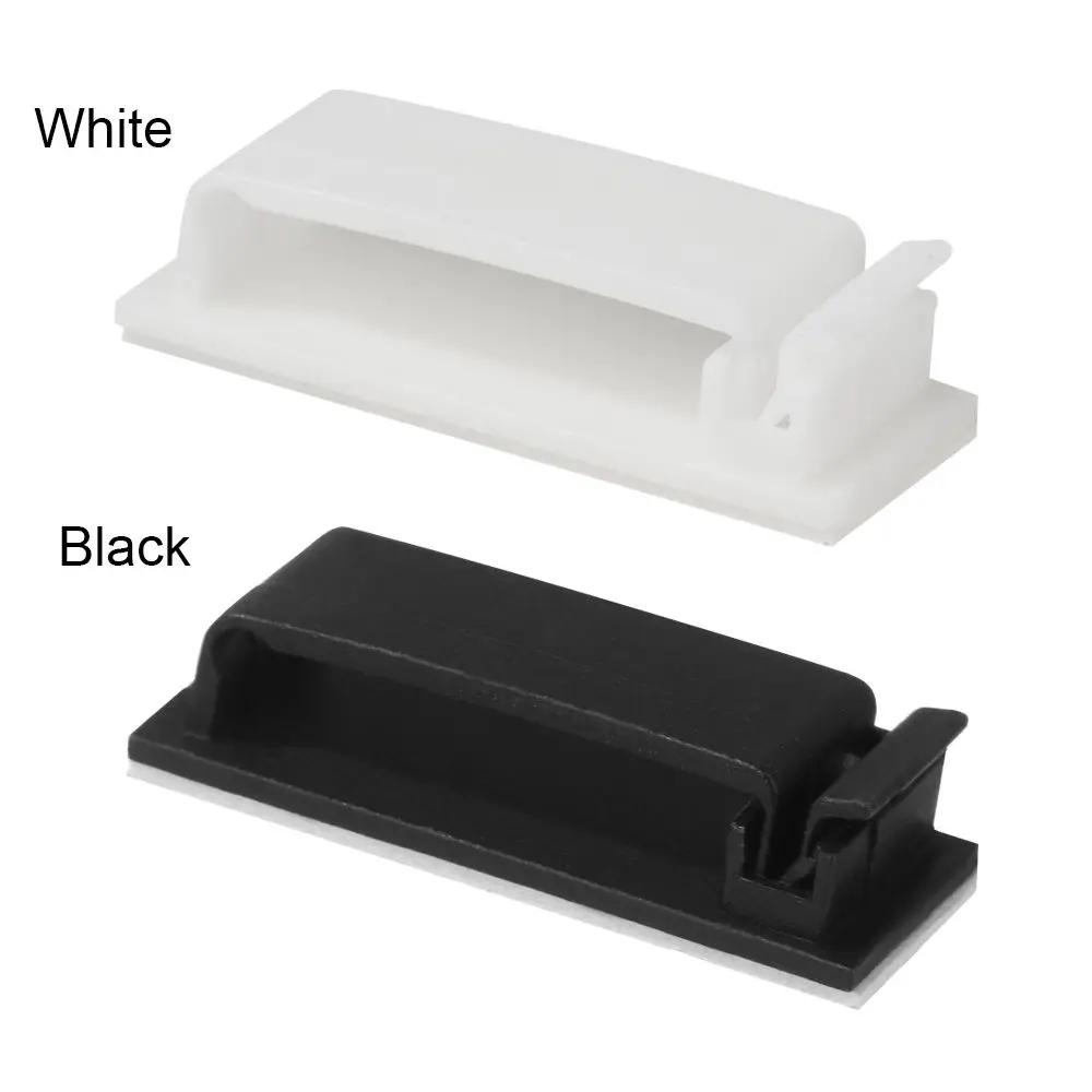 5/10Pcs Electrical Equipment Supplies Wire Holder Organizer Table Desk Storage Self-adhesive Wire Tie Cable Clips Cable Clamp