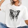 Butterfly Graphic Oversized T-Shirt Cute Short-Sleeved Top for Women European And United States Style Casual Fashion Modal