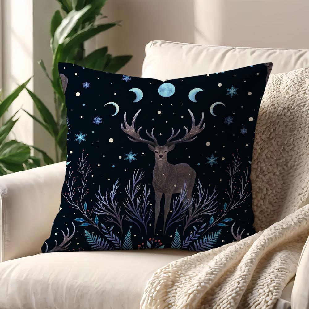 Magic Psychedelic Moon Cushion Cover For Pillow Printing Sofa Decoration Home Car Room Coffee Shop Office Nordic Simplicity