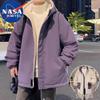 NASA MARVEL Winter Hooded Puffer Jacket with Fleece Lining