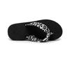Women's Wedge Heel Wave Sole Platform Flip-Flops - Handmade Towel Cloth Toe-Clip Slippers