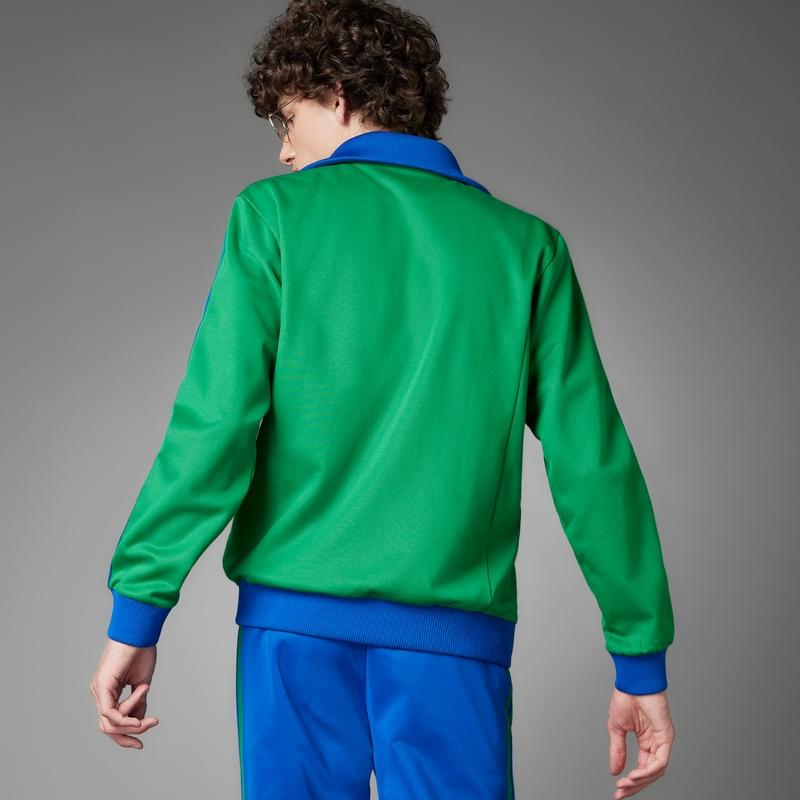 Adidas Originals Classic Three-Stripe Logo Print Sports Jacket Men Jackets Green IB3426