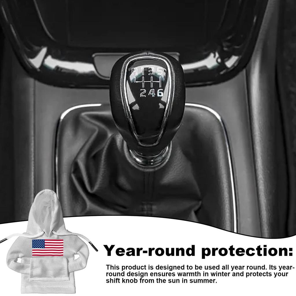 Funny Car Gear Shift Cover,Shift Knob Hoodie - Car Gear Lever Hooded Cover,Car Gear