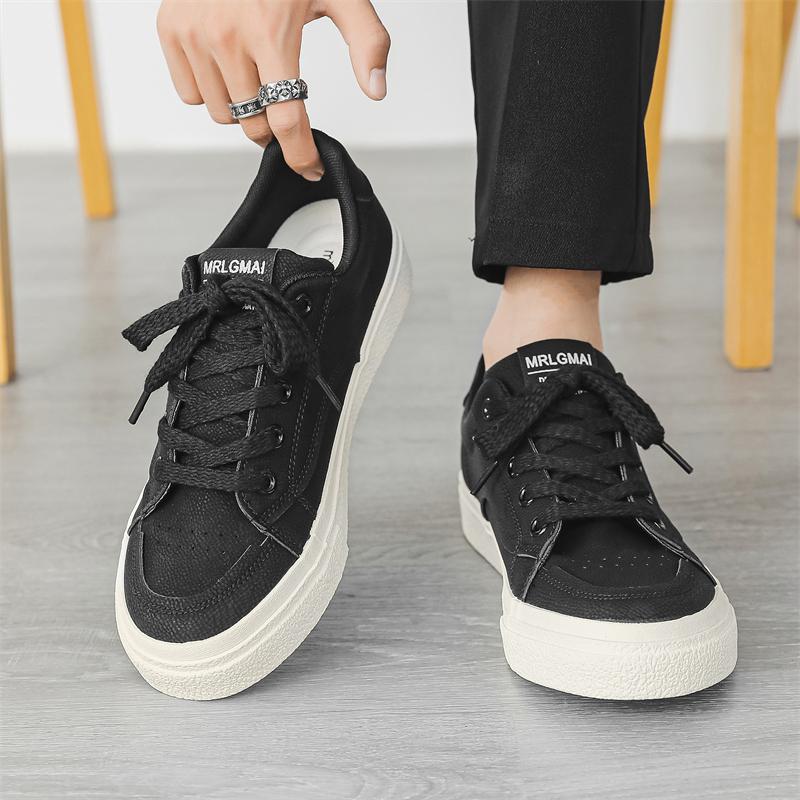 Fashion Brown Low Cut Sporty Casual Shoes For Men Autumn Fashionable Korean Style Youthful Single Shoes Suitable For Students