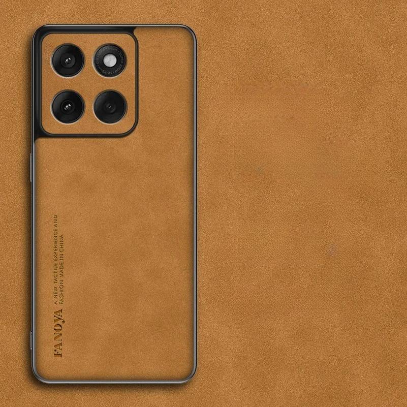 for Motorola Edge 60 Pro Case Lambskin PU Leather Matte Phone Cover for Moto Edge 60 Stylus 60 Fusion 60s Soft Frame Back Cases