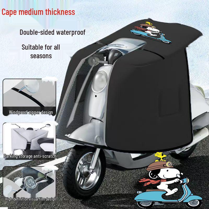 Ganzjahres-Doppelseitige Wasserdichte Windschutzscheibe für Elektrofahrräder