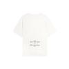 Li-Ning Logo Embroidered Round Neck Short Sleeve T-Shirt Unisex Tops Off-White AHSS805-3