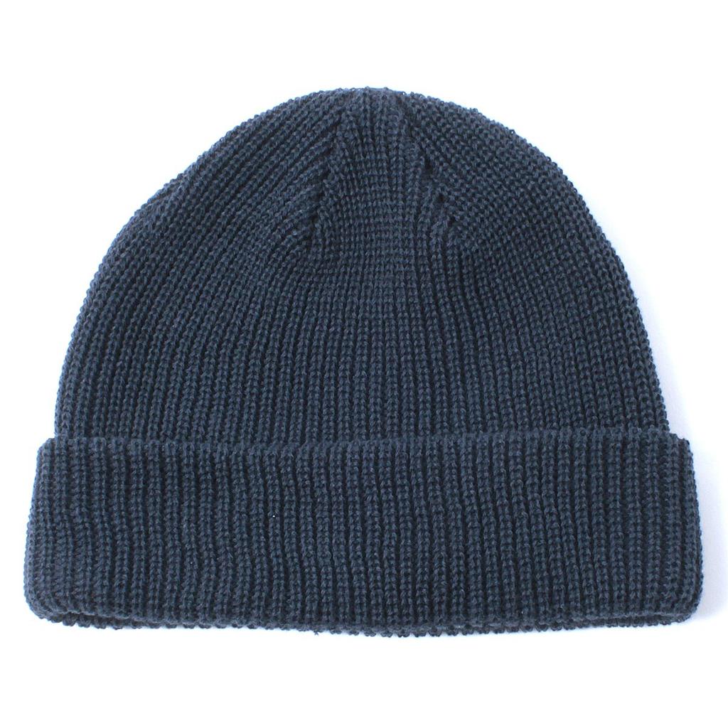 Knit Sweater Low Watch Beanie Washable Shallow Stretchy Big Size Navy