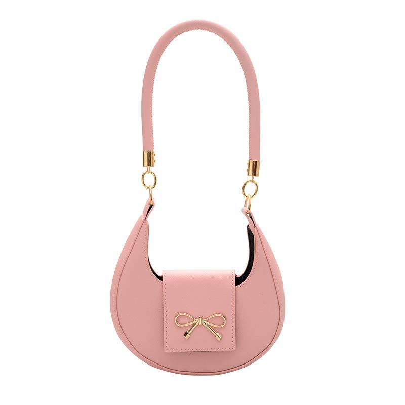 French Women's Commuter Bags -Bowknot Large Capacity Soft Durable Crossbody Bag Casual Fashion Chic Premium Feeling High Value Bag