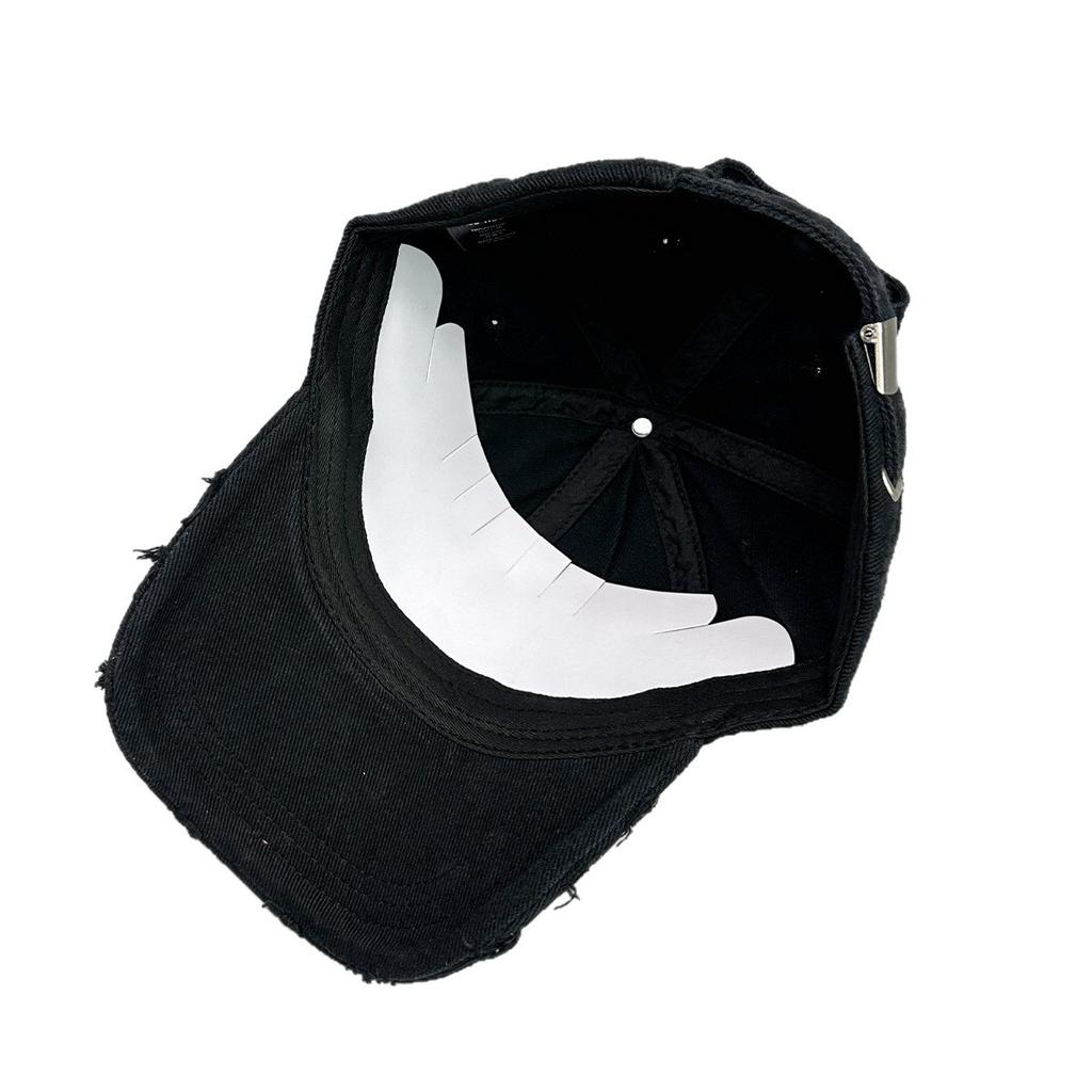 Straßenloch Wind Brief Baseballkappe Herren und Damen Sonnenschutz Nische Retro Schwermaschinen Personalisierte Kappe