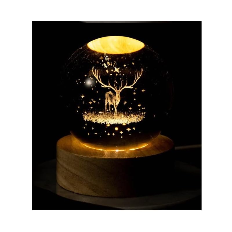 

crystal ball light up interior (deer)