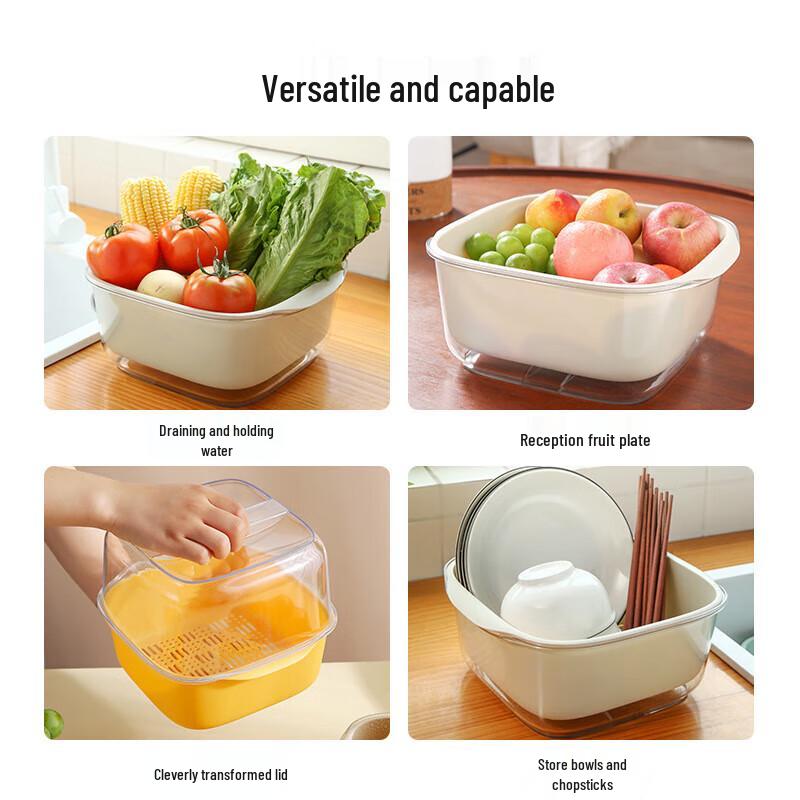 Creative PET Double-Layer Drain Basket