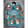 Boys' 3D Christmas Graphic Hoodie Long Sleeve Tops Casual Polyester Hoody Fall Spring Outerwear Sweatshirt Children's Clothing