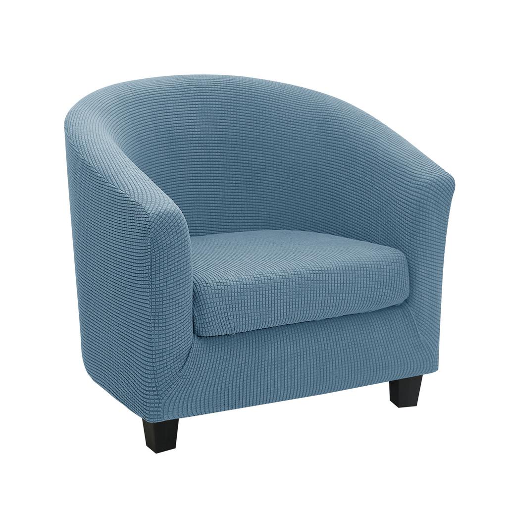 Tub Chair Cover Jacquard Elastic Fabric Armchair Sofa Seat Slipcover Protector