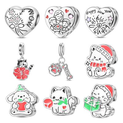 Source Charm Bead Claw Kitten Puppy Jewelry Bracelet Necklace Accessories Copper Special