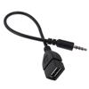3,5mm černý audio kabel do auta AUX na USB audio kabel do auta, elektronika pro přehrávání hudby, audio kabel do auta, USB adaptér pro sluchátka