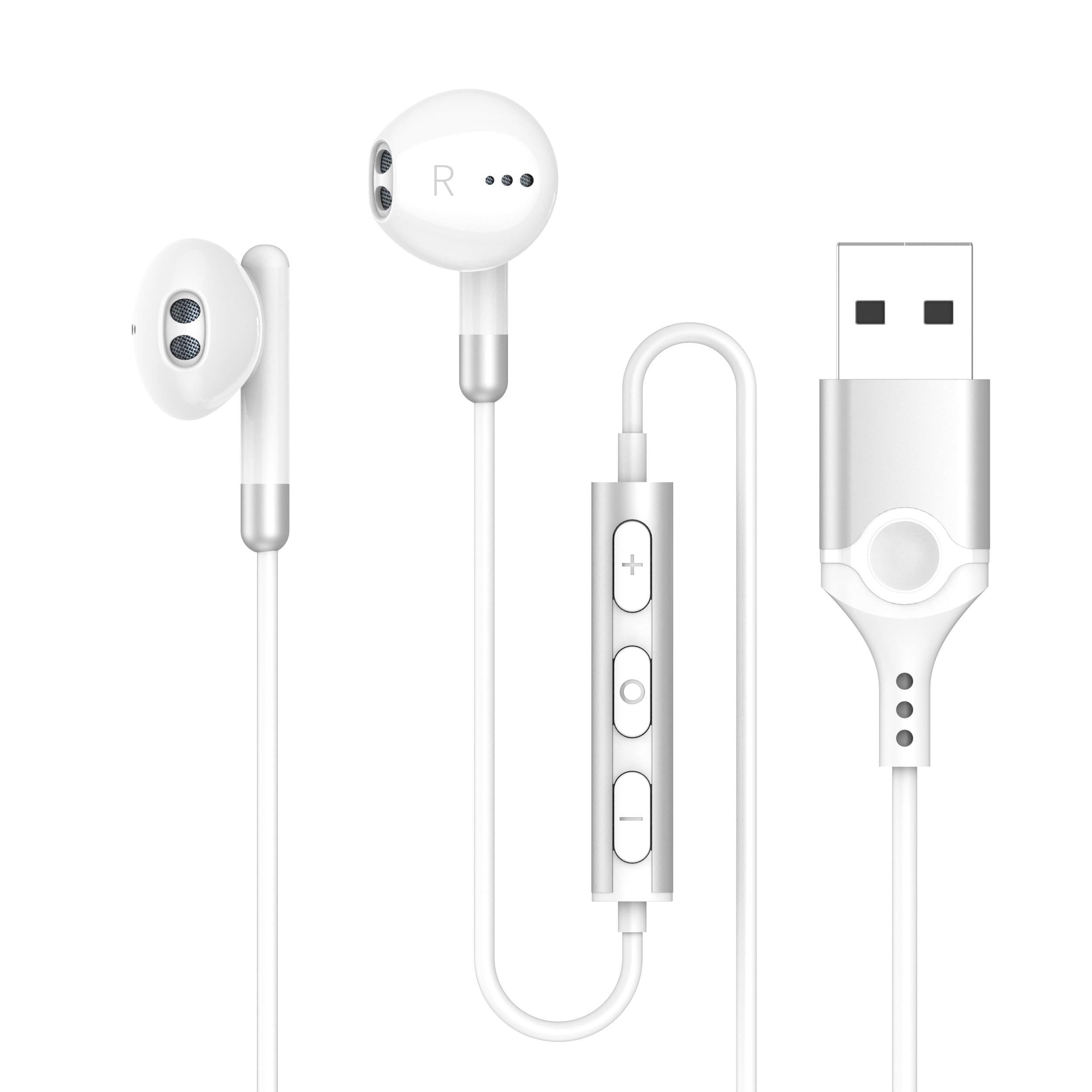 

USB Wired Headset with Microphone [2.3m], HIFI Sound Quality, Compatible with Desktops, Computers, PCs, Laptops, and More with USB-A Ports, for