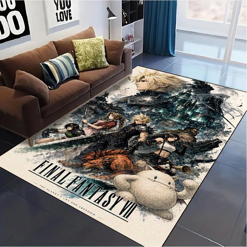 ffvii Game Carpet Rug for Living Room Bedroom Home Sofa Decoration,Kids play Non-slip Floor Mat
