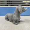 Creative Dachshund Sculpture Outdoor Courtyard Decoration Crafts Resin Ornaments Decoration Simulated Dog Statue Aesthetic Decor