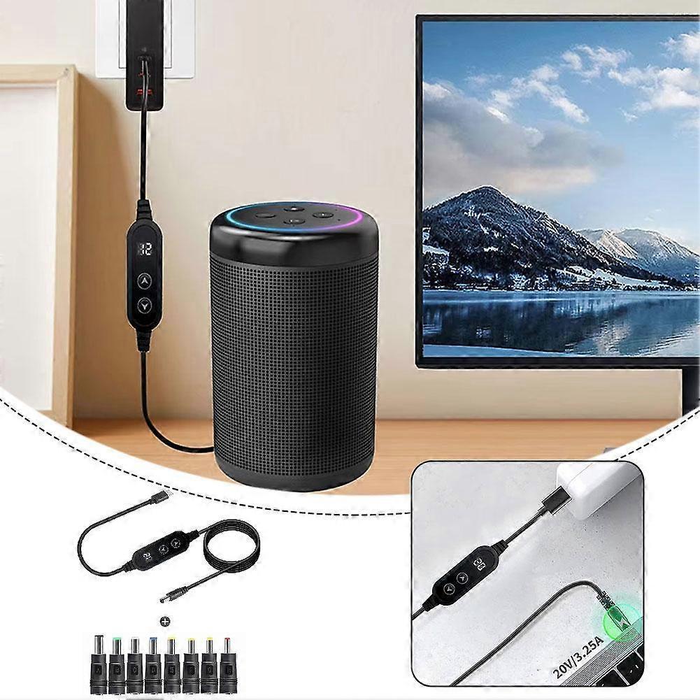 Type C To DCPower Boost Cable 5V9V12V15V20V Jack Charging Fast
