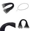 100Pcs Wax Line Necklace Pendant Charms Cord Beads String Lobster Strap Rope Diy