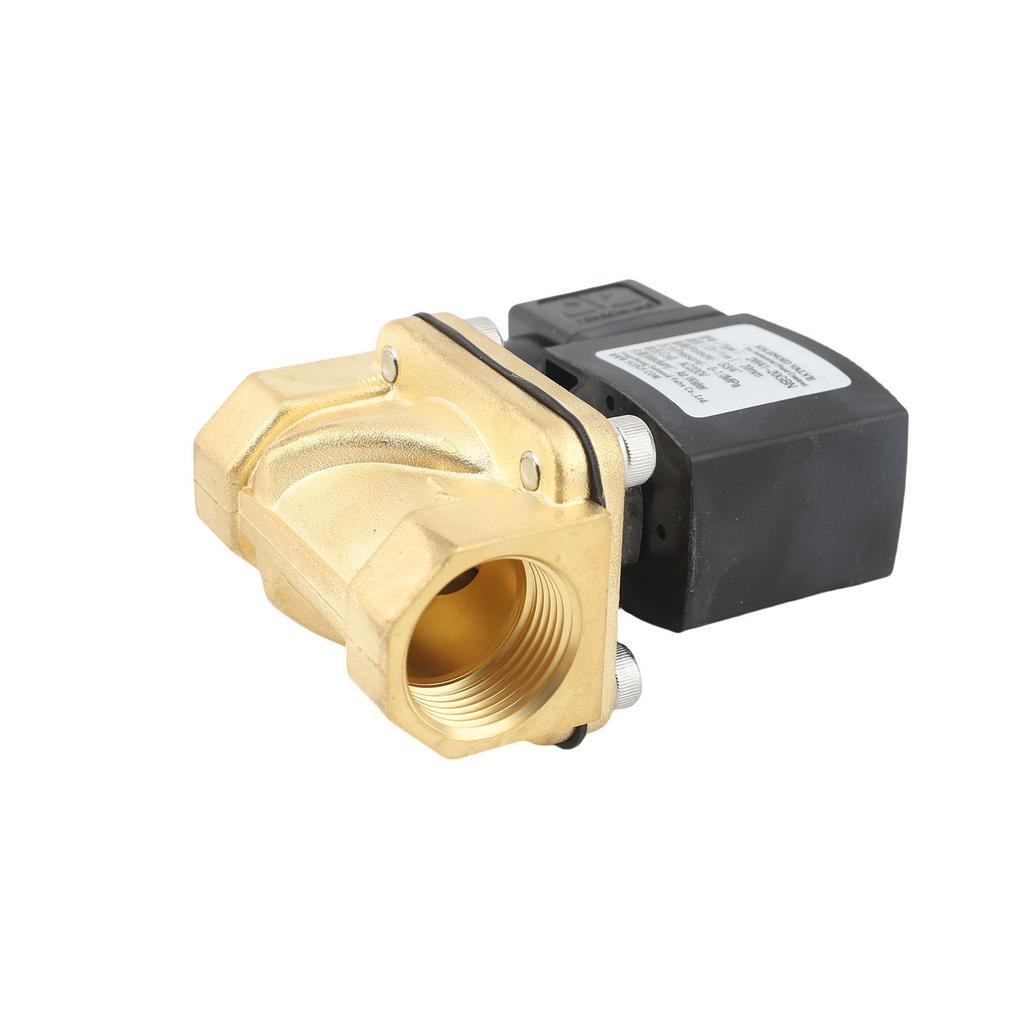 Solar Two Way Electromagnetic Valve Brass Electric Solenoid Valve Normally Closed for Gas Fuel Applications