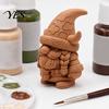 Viking Dwarf With Horned Hat Gnome Figurine, 3D Printed Cute Nordic Ornament, Whimsical Statue Little Man Ornament Desk Decor for Home Office