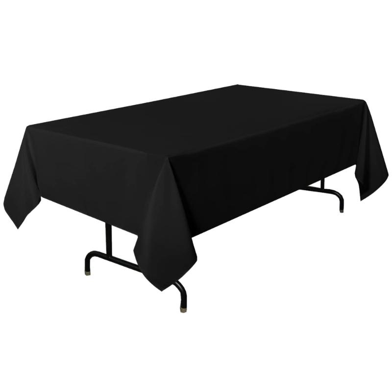 Rectangular Tablecloth Stain Resistant Polyester Table Covering Cloth for Dining Tables Easy To Clean and Maintain