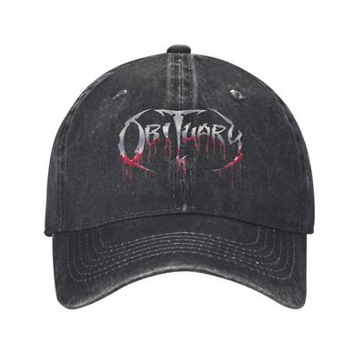 Nekrolog zespół rockowy metalowy Czapka baseballowa unisex modna Czapki Kapelusz Regulowana Kaskietka Tata Hat