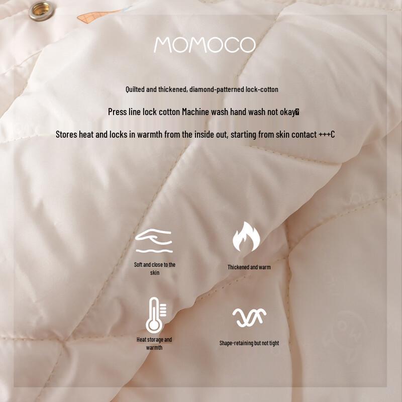 MOMOCO Girls' Winter Plush-Lined Ice Cream Coat