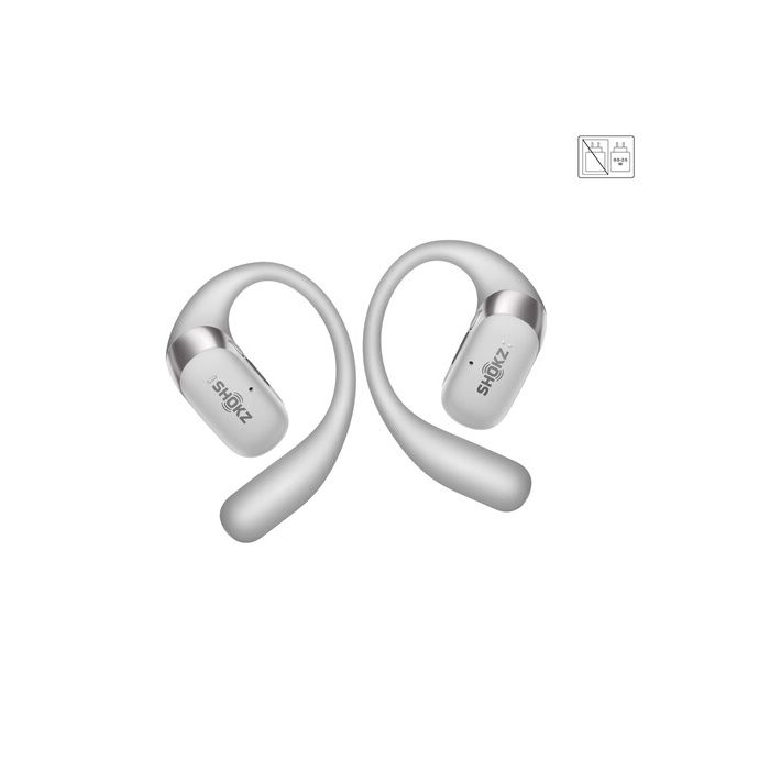 Ecouteurs Shokz TWS A CONDUCTION AERIENNE OPENFIT 2 PLUS SILVER