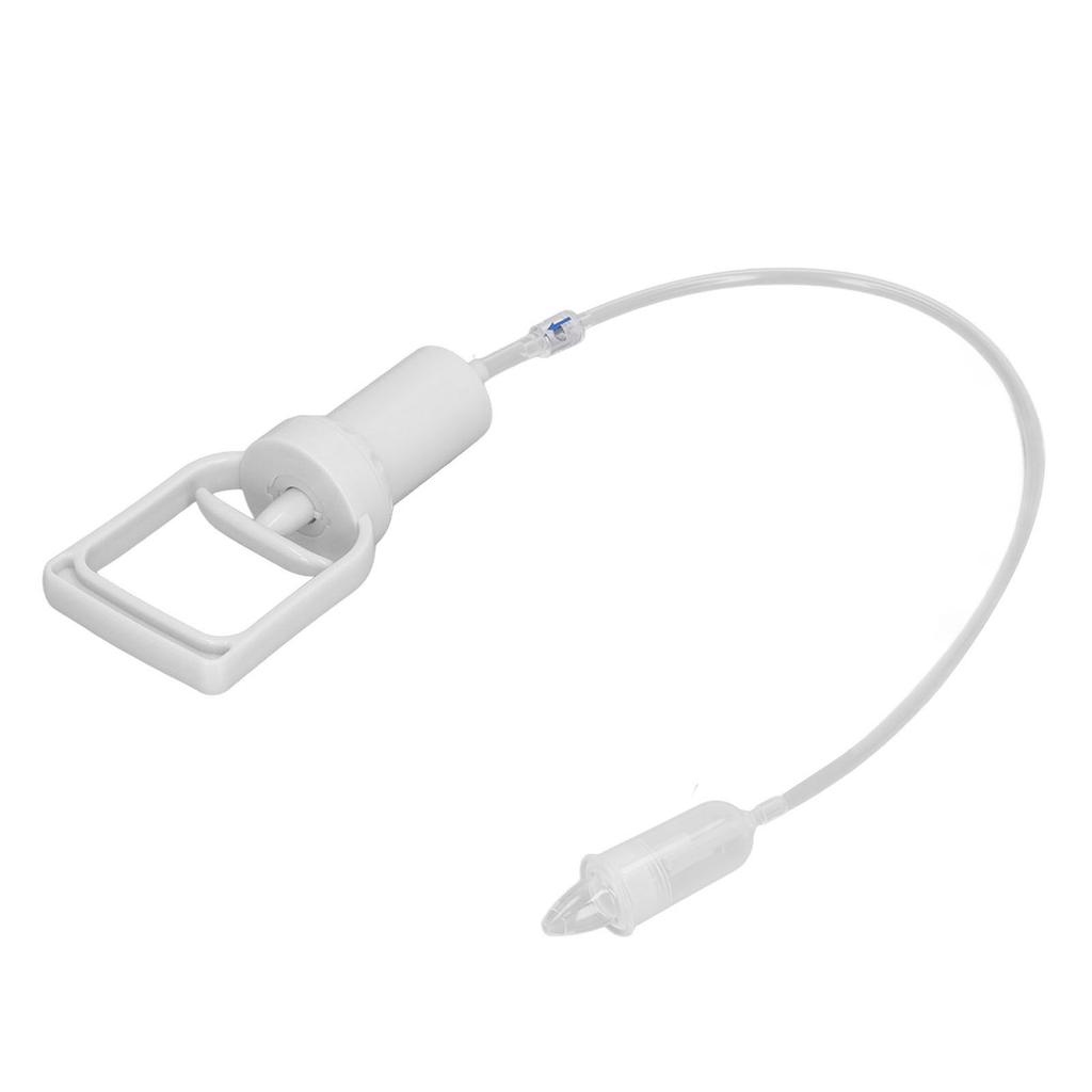 Nose Nasal Aspirator Portable Hand Puller Negative Pressure Manual Infant Nose Cleaner Aspirator for Baby White