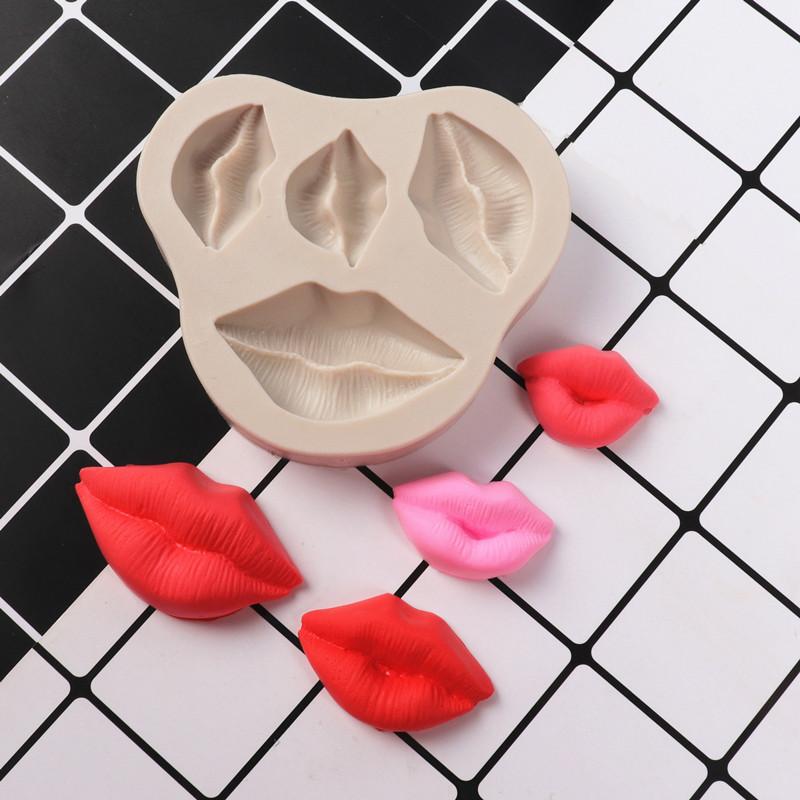 Lip Heart LOVE Shape Silicone Mold Valentine's Day Cookie Cupcake Chocolate Baking Mold Fondant Cake Decorating Tools